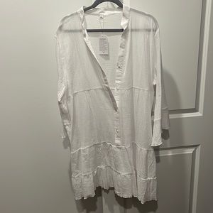 Linen beach cover up